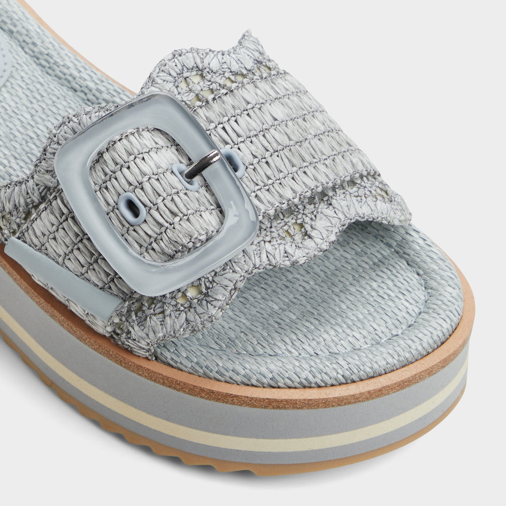 Platform Wavynelly Other Blue Women's Flats - Slide sandal