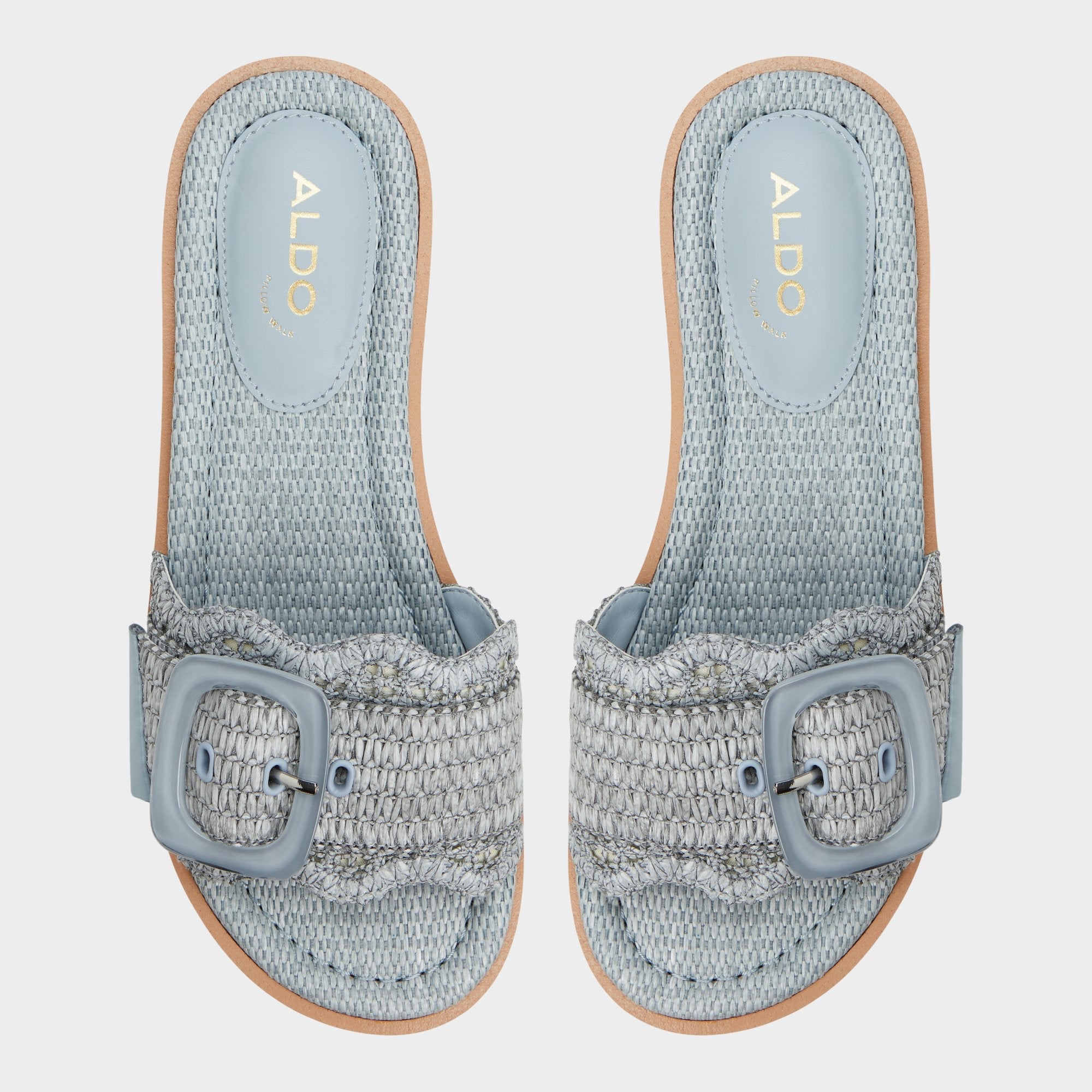 Platform Wavynelly Other Blue Women's Flats - Slide sandal