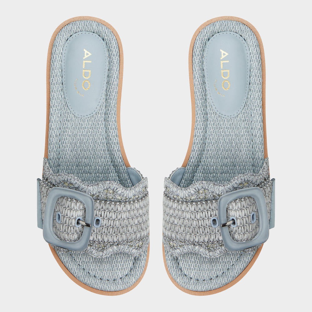 Platform Wavynelly Other Blue Women's Flats - Slide sandal