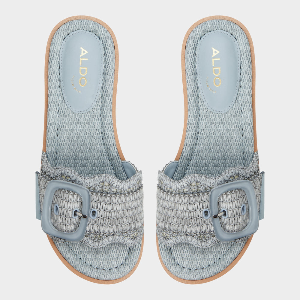Platform Wavynelly Other Blue Women's Flats - Slide sandal