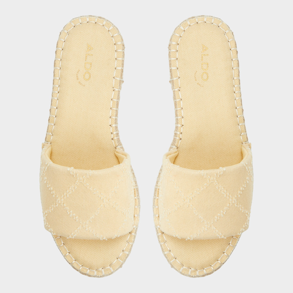 Erireni Dark Yellow Women's Platform sandals - Slide sandal