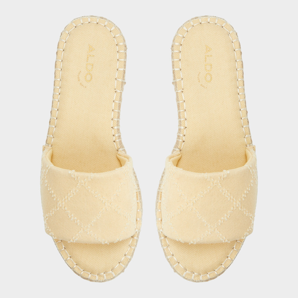 Erireni Dark Yellow Women's Platform sandals - Slide sandal