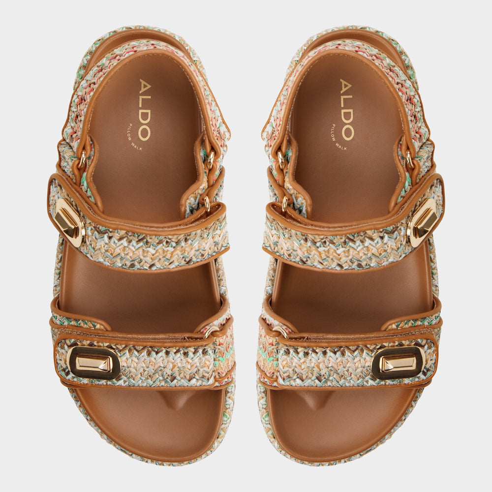 Sunhaven Bright Multi Women's Platform sandals - Footbed sandal