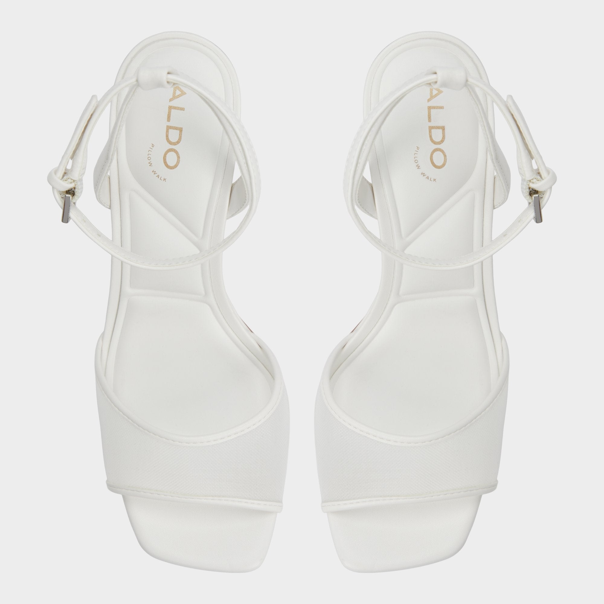 Block heel Chicglimmer Other White Women's Platform sandals - Strappy heeled sandal