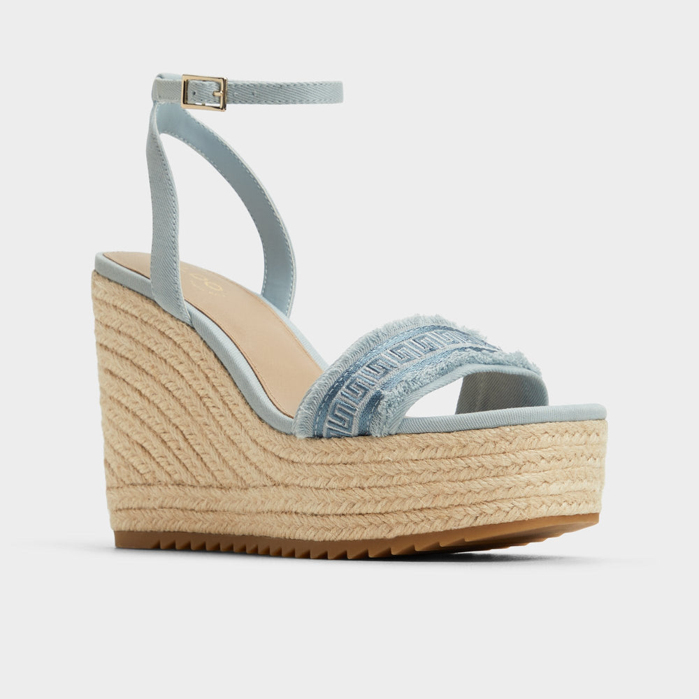 Aberitram Denim Women's Platform sandals - Wedge sandal