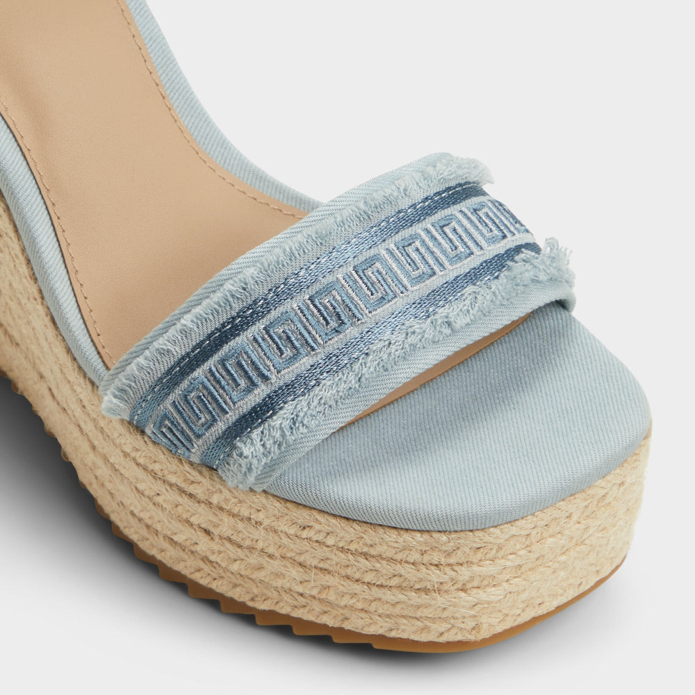 Aberitram Denim Women's Platform sandals - Wedge sandal