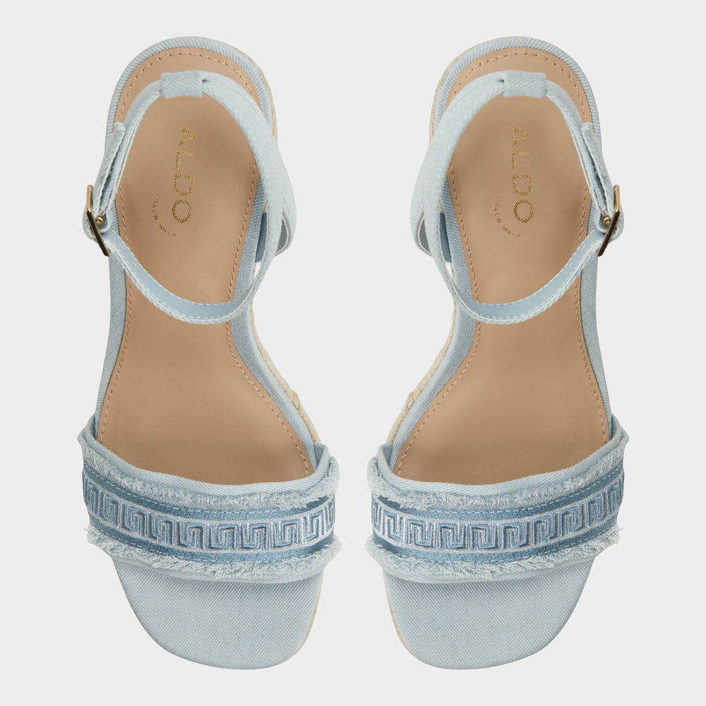 Aberitram Denim Women's Platform sandals - Wedge sandal