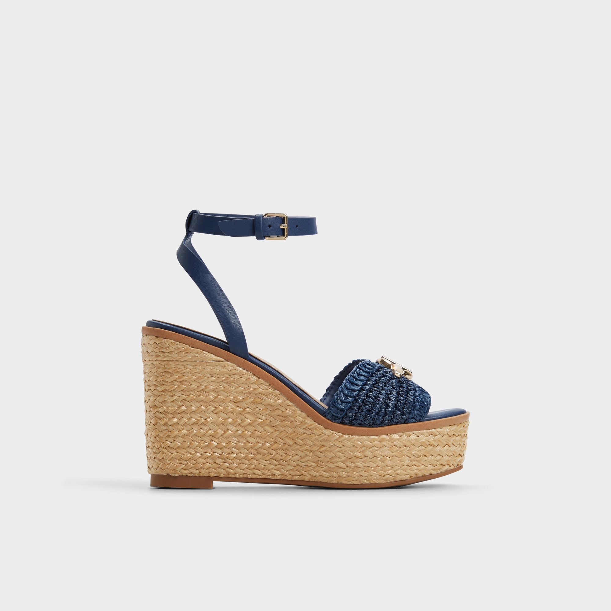 Ybylin Navy Women's Platform sandals - Wedge sandal