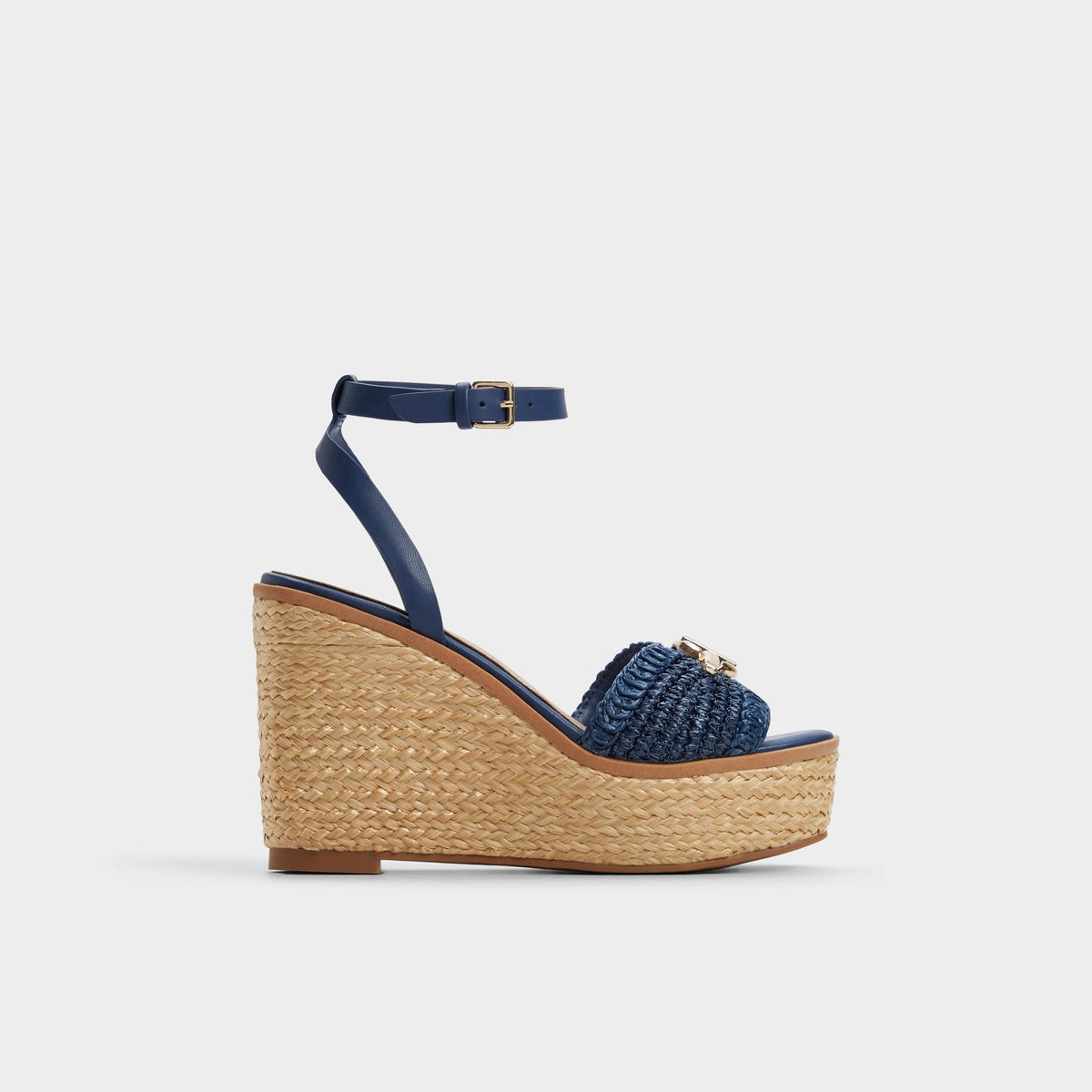 Ybylin Navy Women's Platform sandals - Wedge sandal