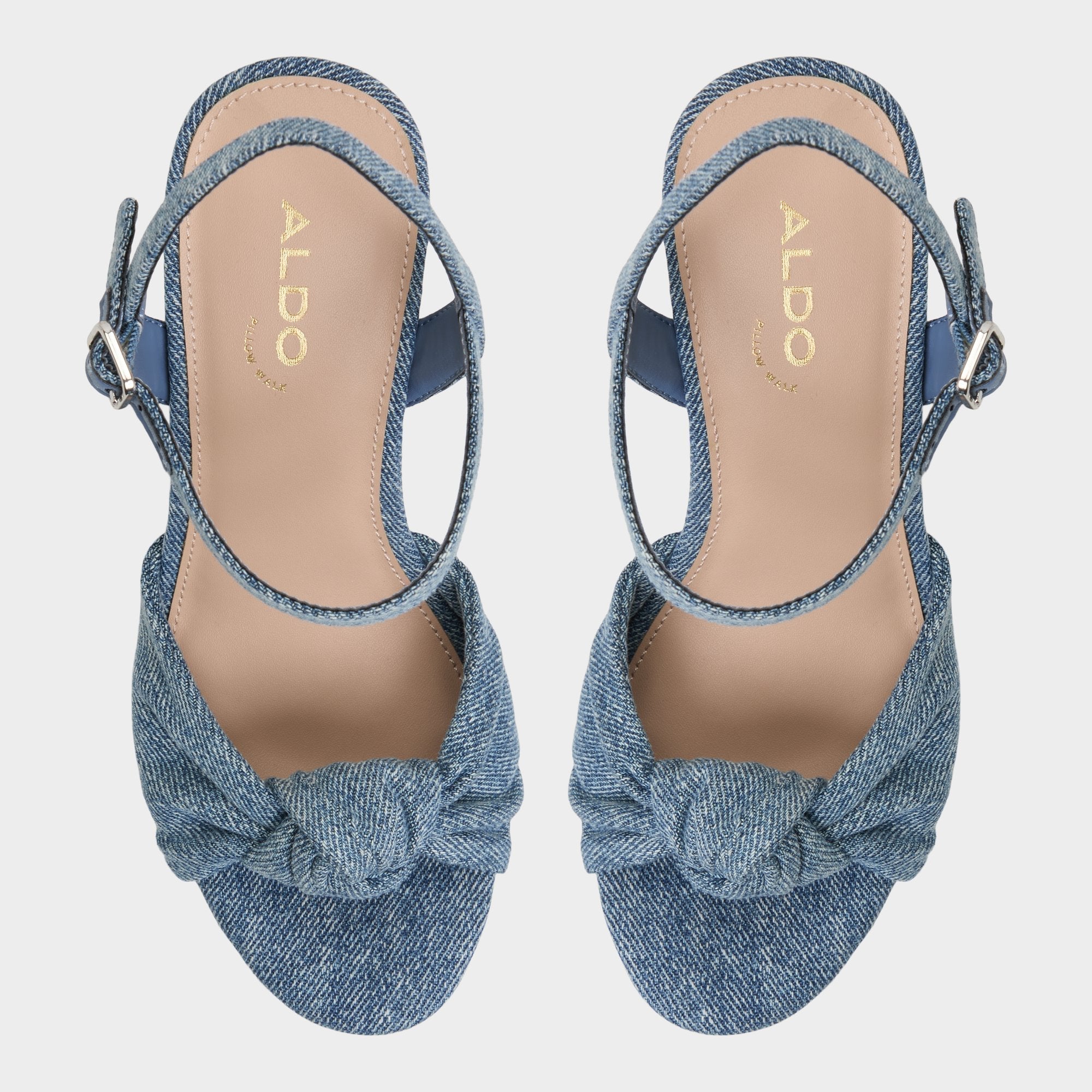 Ulialdan Blue Combo Women's Platform sandals - Strappy heeled sandal