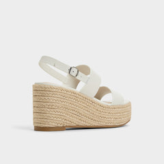 Keoni Open White Women's Platform sandals - Wedge sandal