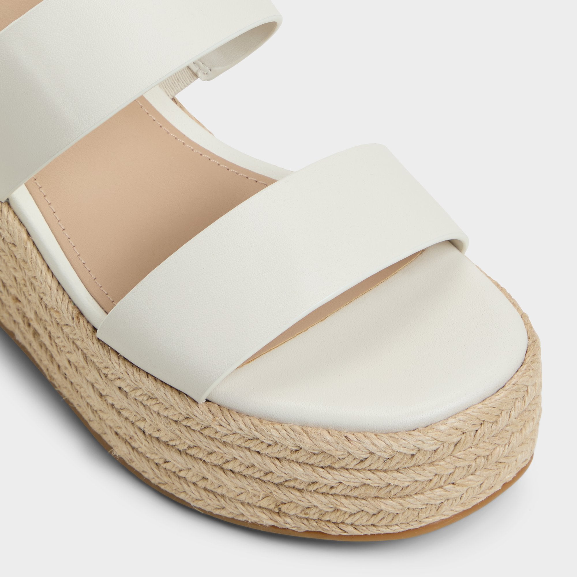 Keoni Open White Women's Platform sandals - Wedge sandal