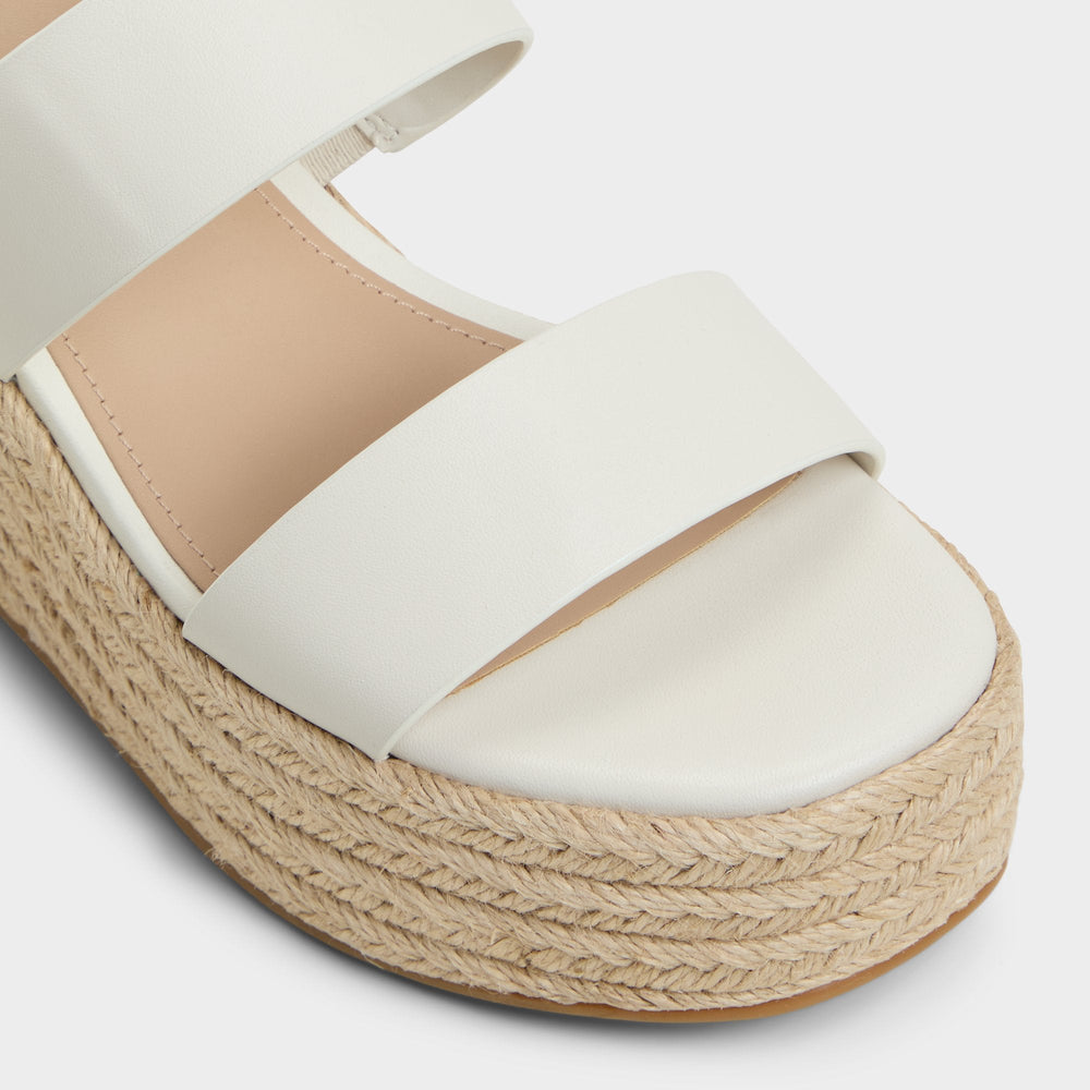 Keoni Open White Women's Platform sandals - Wedge sandal