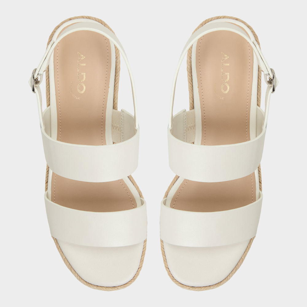Keoni Open White Women's Platform sandals - Wedge sandal
