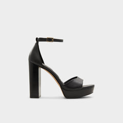 Enaegyn2.0 Black Women's Platform sandals - Strappy heeled sandal Platform