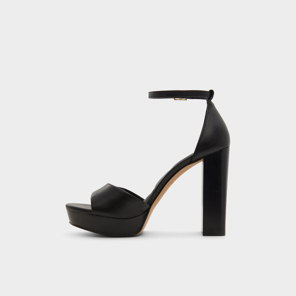 Enaegyn2.0 Black Women's Platform sandals - Strappy heeled sandal Platform