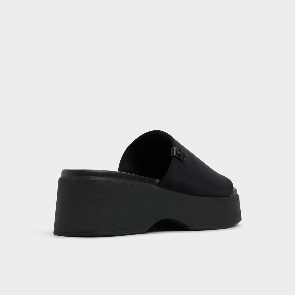 Yassa Black Women's Wedges - Wedge sandal