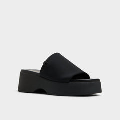 Yassa Black Women's Wedges - Wedge sandal