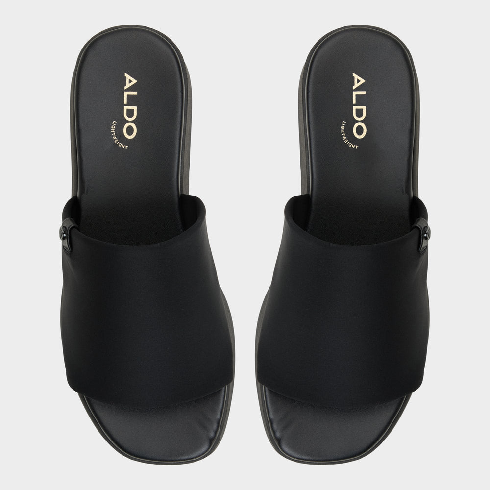 Yassa Black Women's Wedges - Wedge sandal