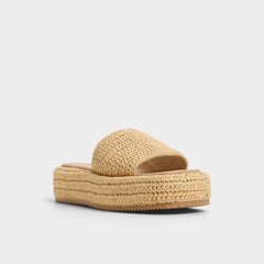 Bohemina Natural Women's Platform sandals - Flatform sandal