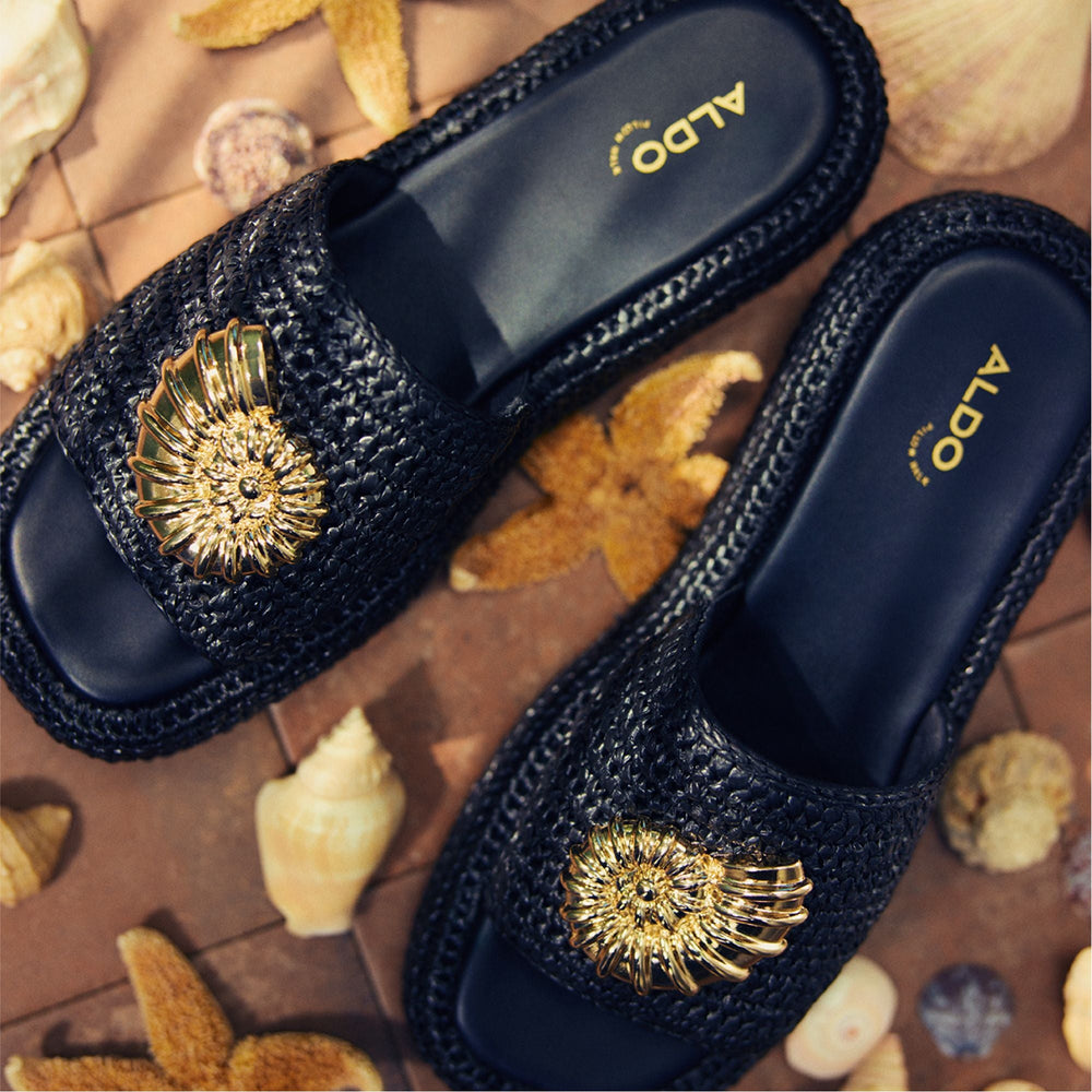 Justbeachy Black Women's Platform sandals - Flatform sandal