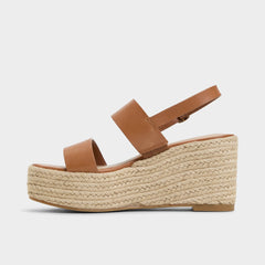 Keoni Medium Brown Women's Platform sandals - Wedge sandal