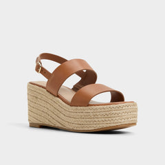 Keoni Medium Brown Women's Platform sandals - Wedge sandal
