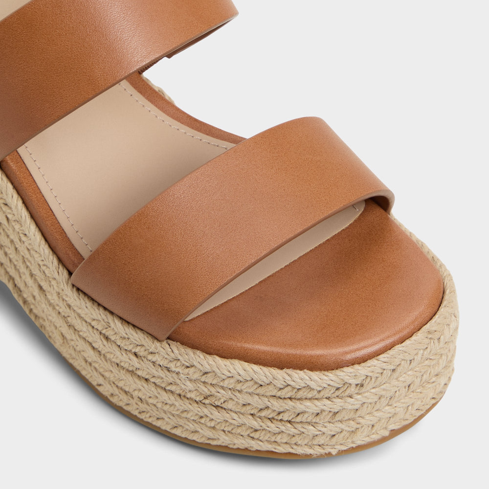 Keoni Medium Brown Women's Platform sandals - Wedge sandal
