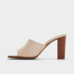 Block heel Re in Sophia Other Beige - Heeled mule