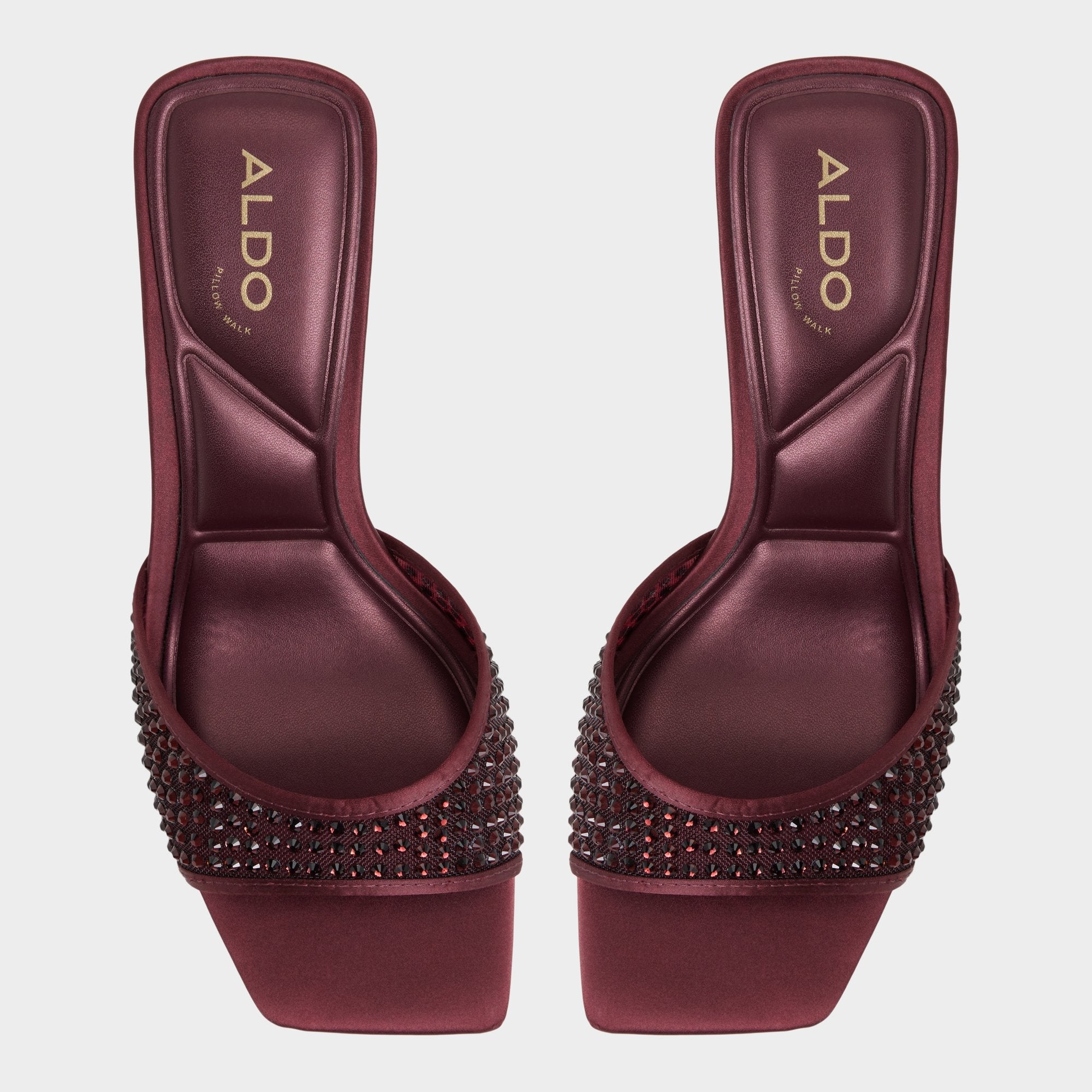Agatha in Bordo - Heeled mule