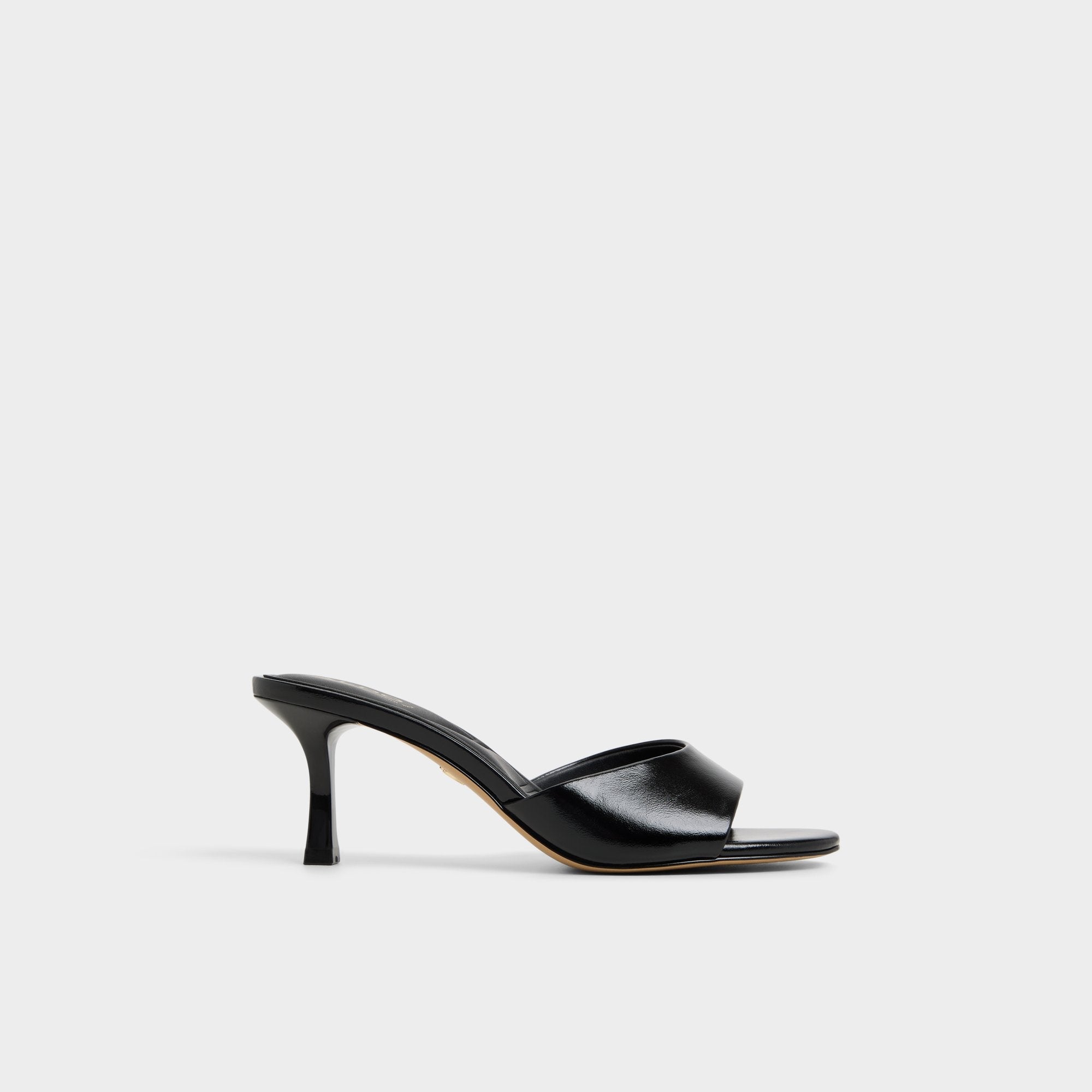 Annaberaen in Black - Heeled mule Stiletto heel