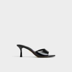 Annaberaen in Black - Heeled mule Stiletto heel