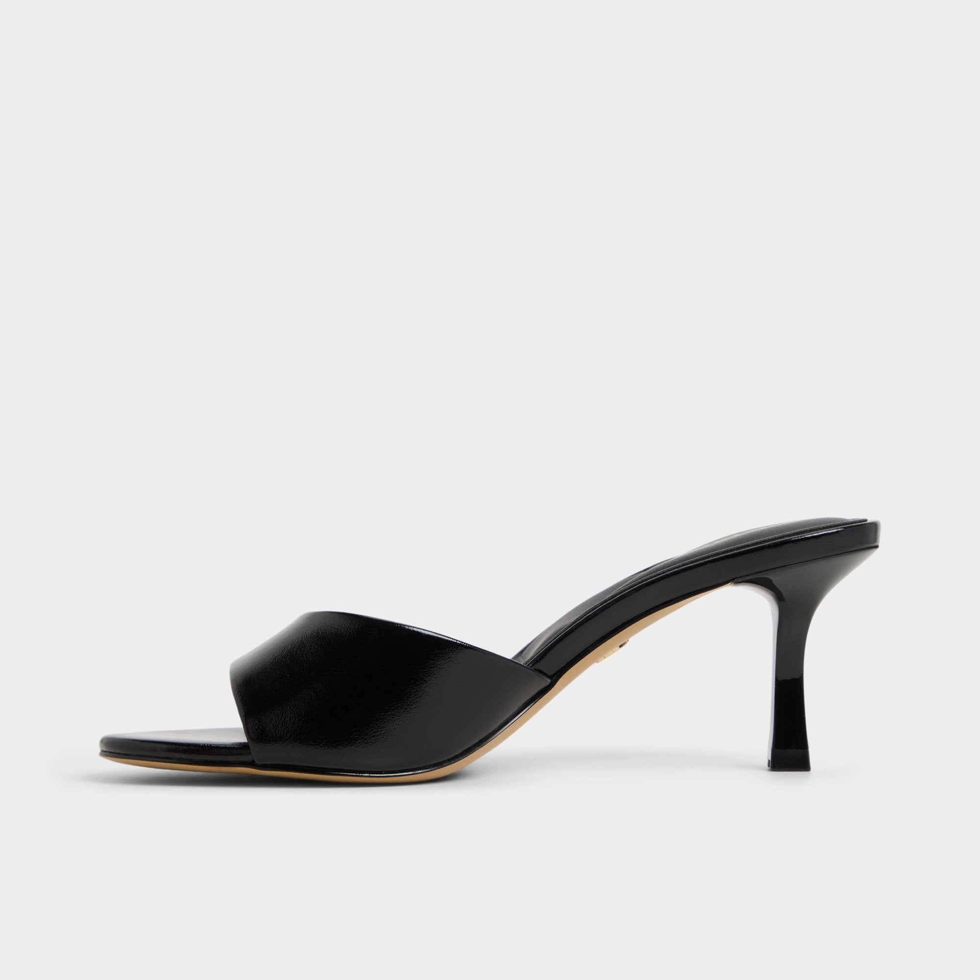 Annaberaen in Black - Heeled mule Stiletto heel