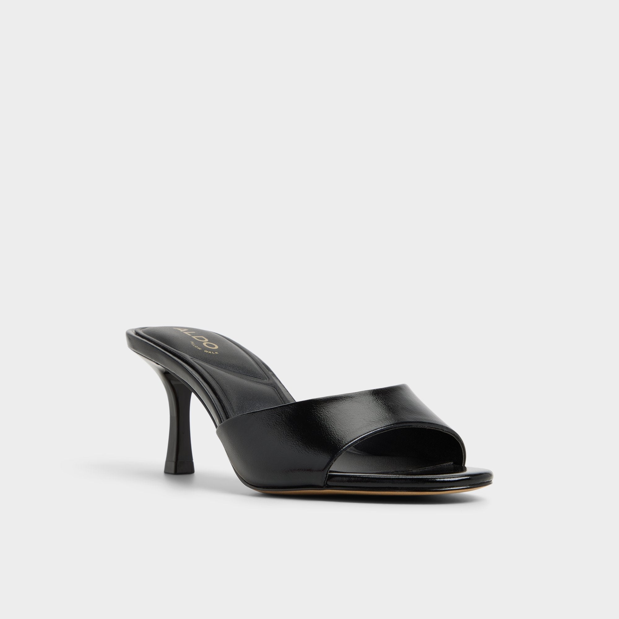 Annaberaen in Black - Heeled mule Stiletto heel