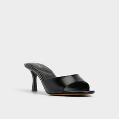 Annaberaen in Black - Heeled mule Stiletto heel