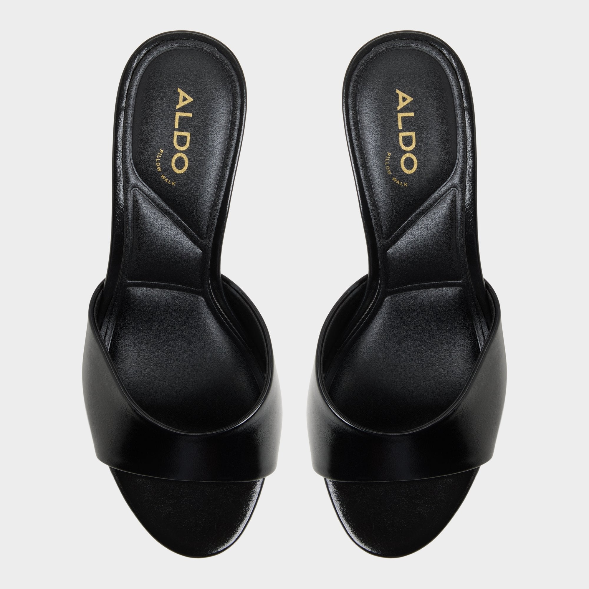 Annaberaen in Black - Heeled mule Stiletto heel