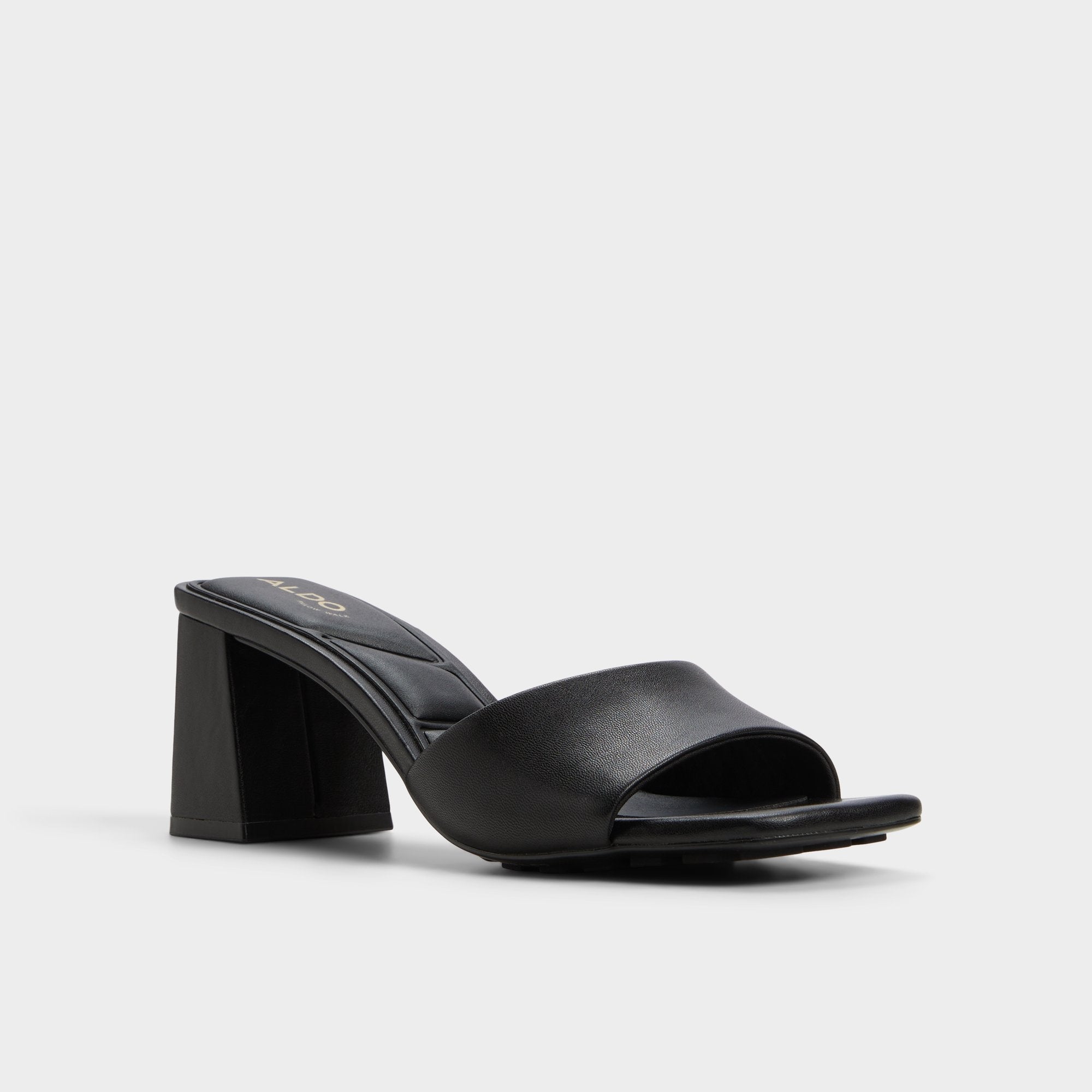 Block heel Tisha Black Women's Heeled mules - Heeled mule