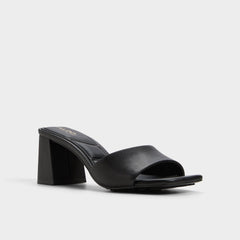Block heel Tisha Black Women's Heeled mules - Heeled mule
