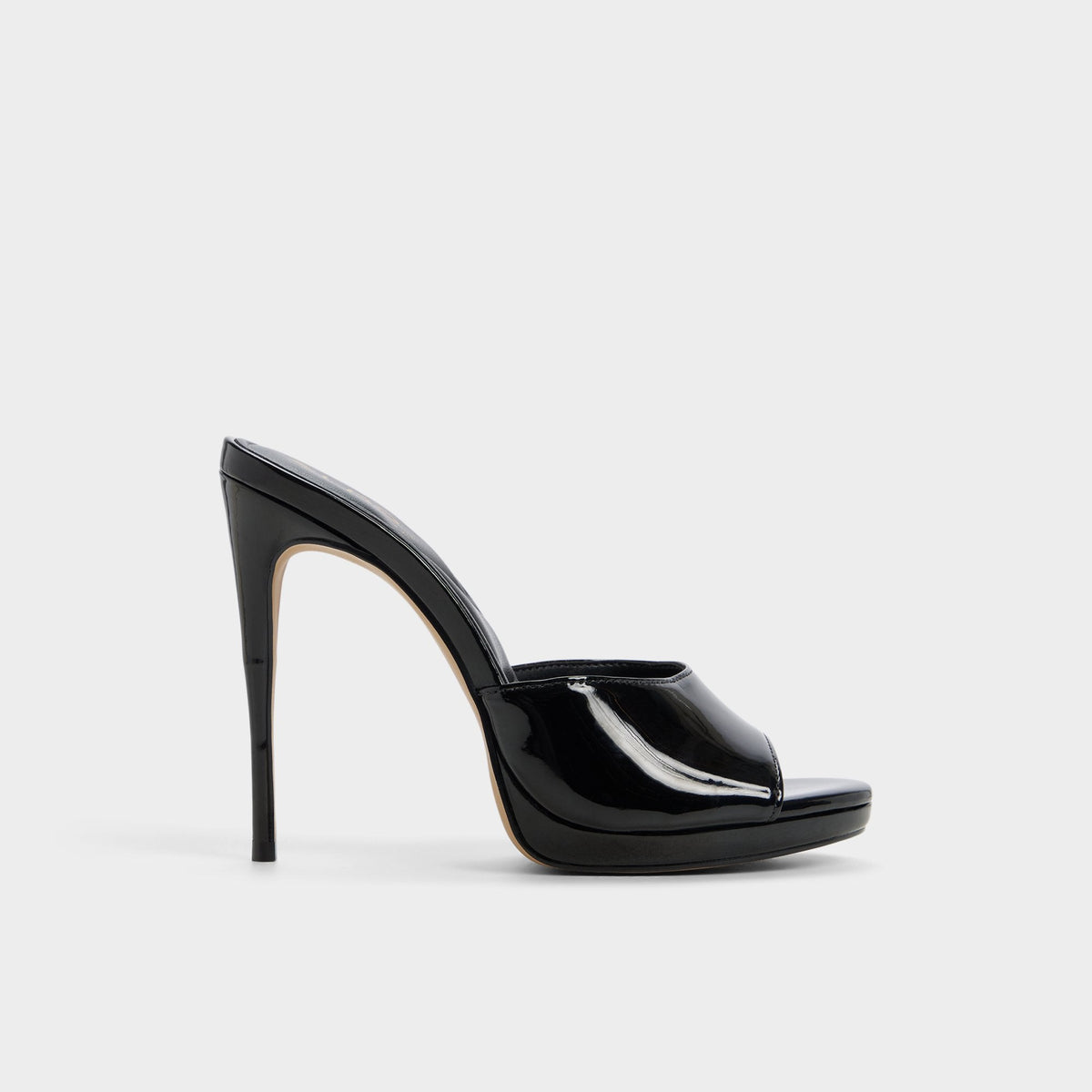 Platform Rivieraa in Black - Heeled mule