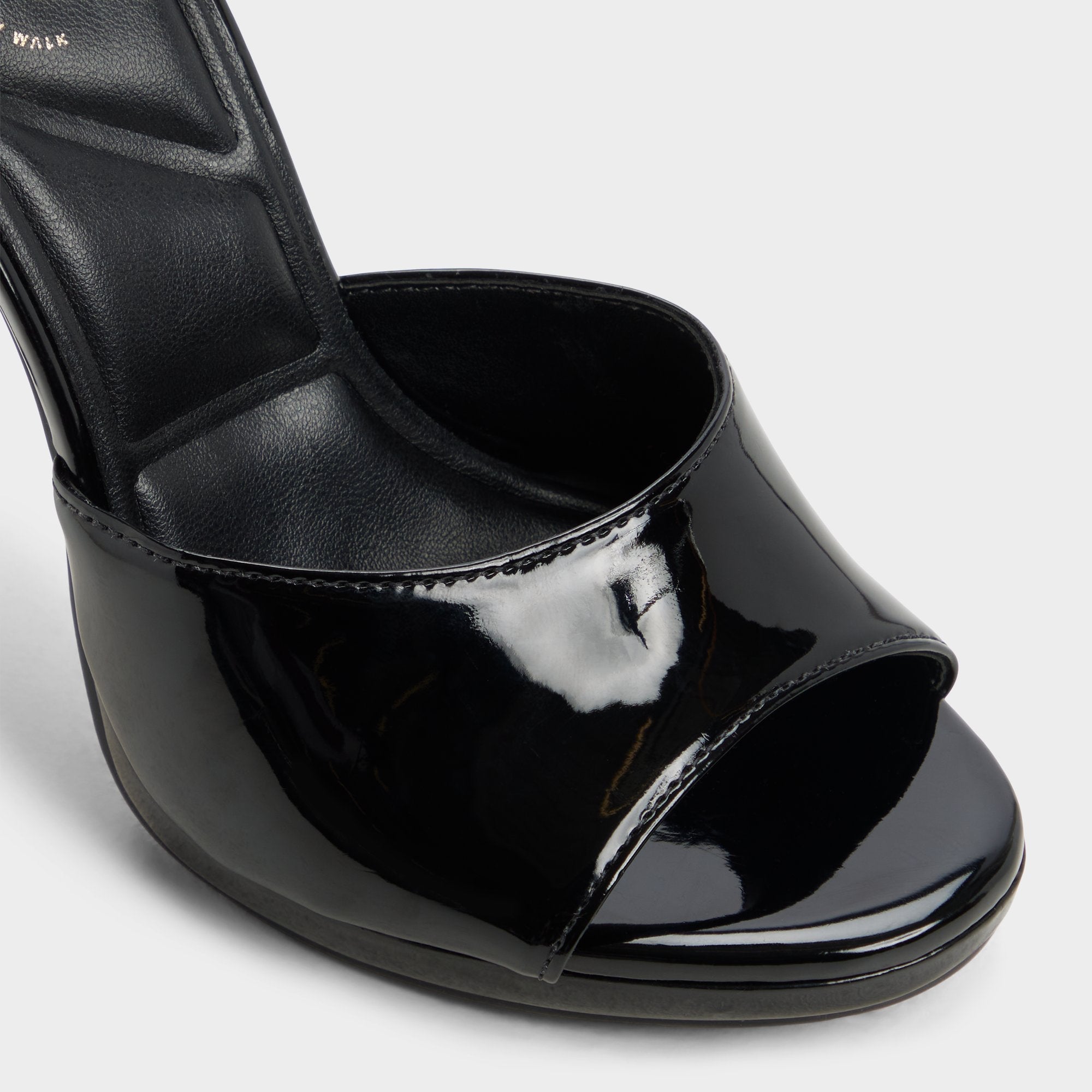 Platform Rivieraa in Black - Heeled mule