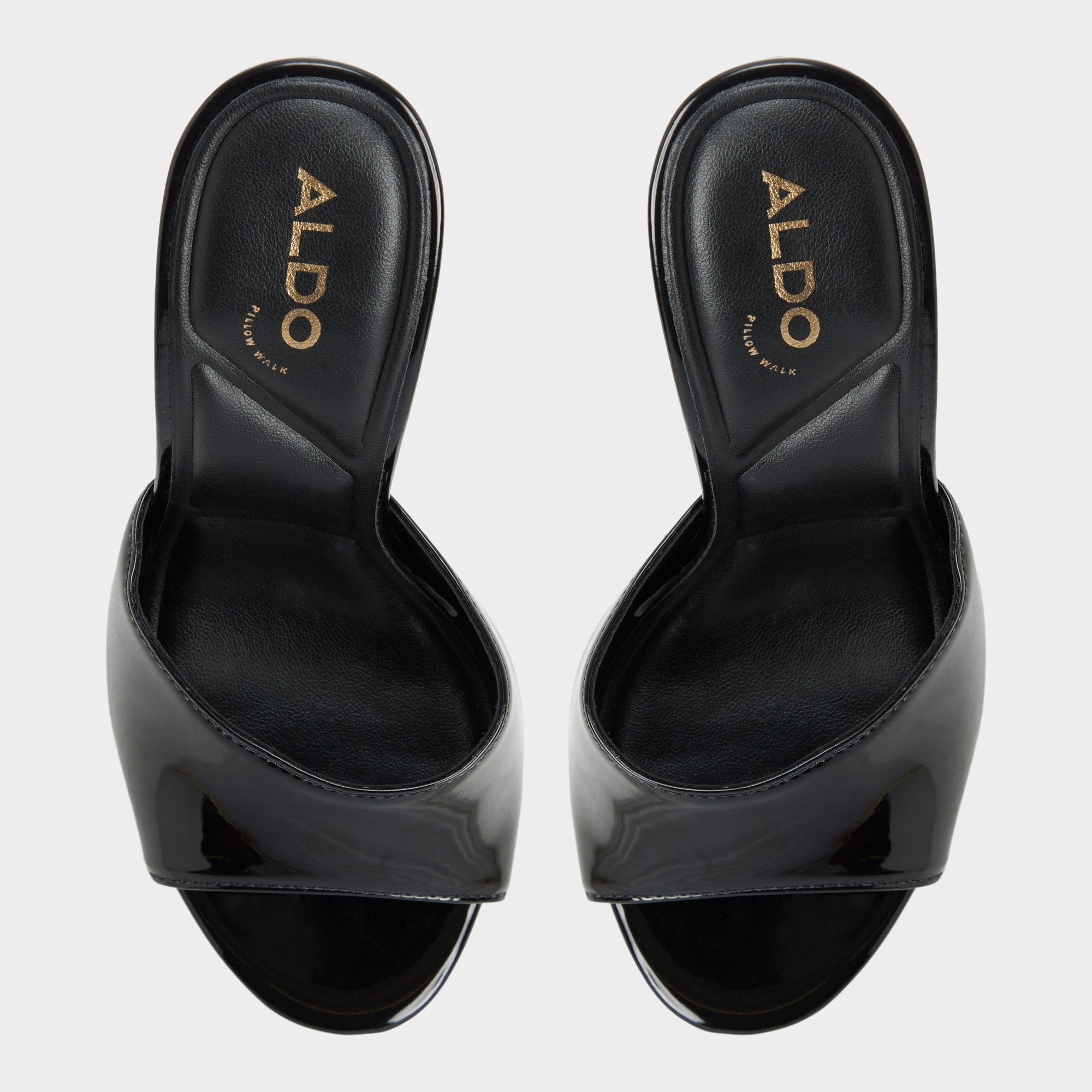 Platform Rivieraa in Black - Heeled mule