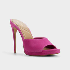 Rivieraa in Dark Pink - Heeled mule Platform