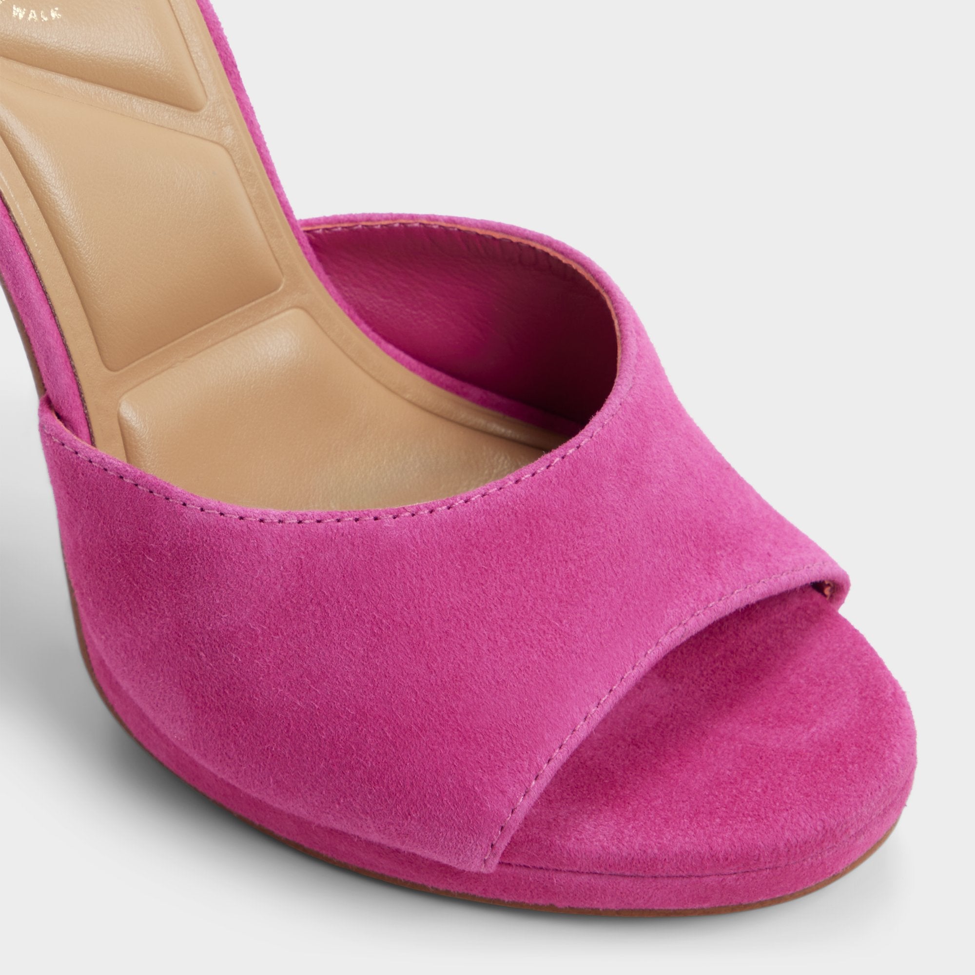 Rivieraa in Dark Pink - Heeled mule Platform