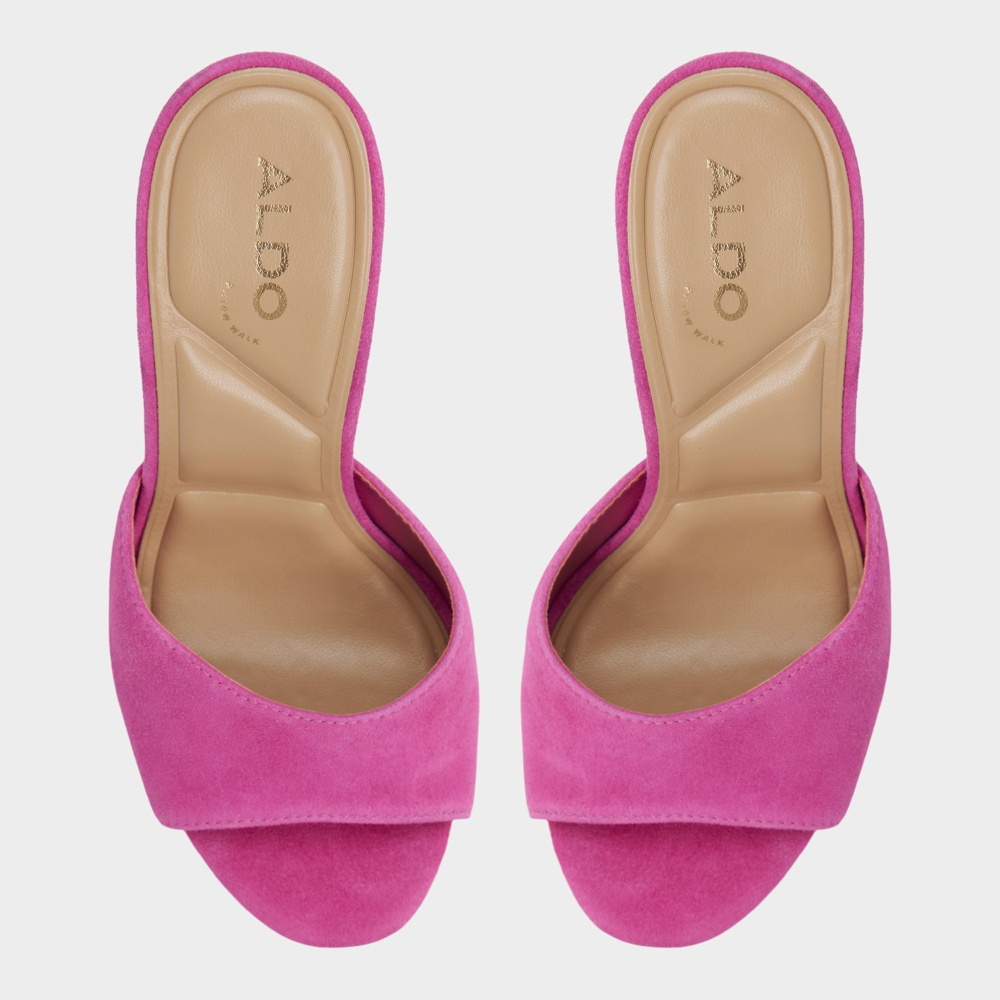 Rivieraa in Dark Pink - Heeled mule Platform