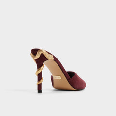 Seashella in Bordo - Heeled mule