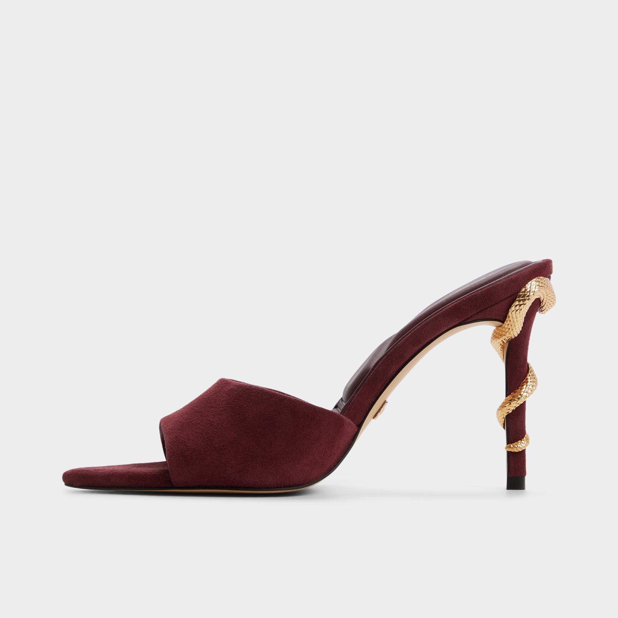 Seashella in Bordo - Heeled mule