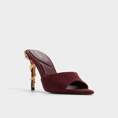 Seashella in Bordo - Heeled mule
