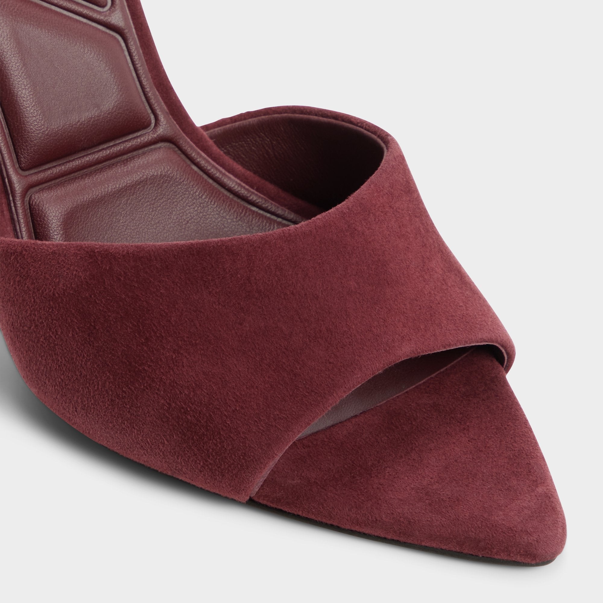 Seashella in Bordo - Heeled mule