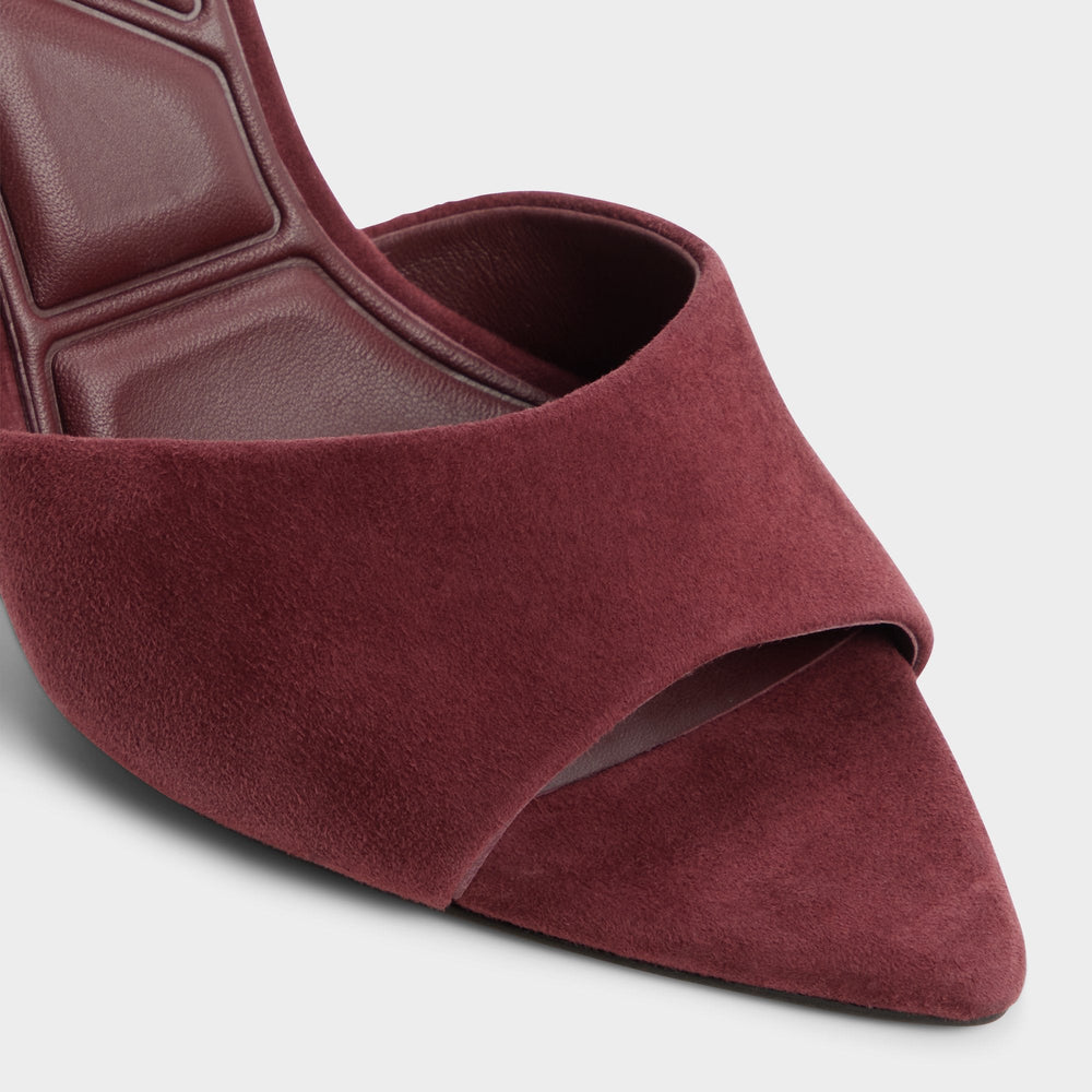 Seashella in Bordo - Heeled mule