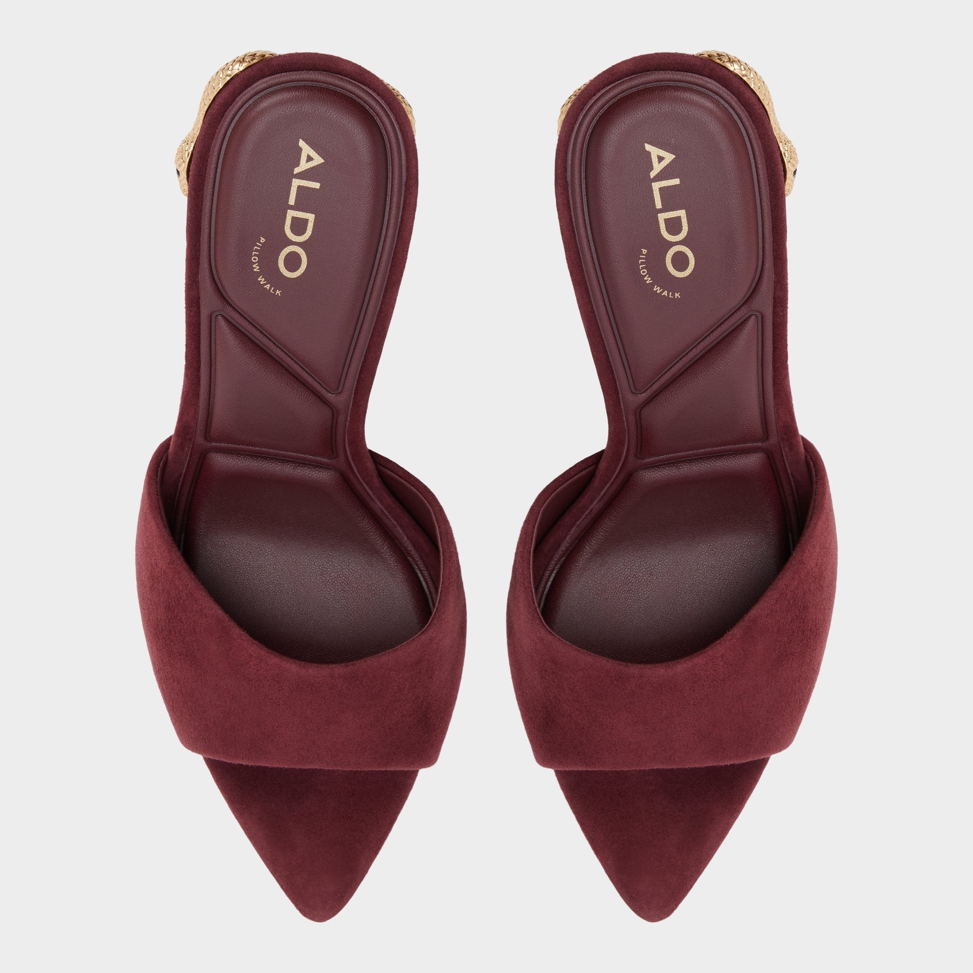 Seashella in Bordo - Heeled mule